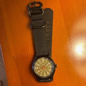 Green Timex J.Crew Military Field Watch